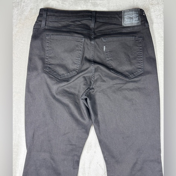 Levi’s Women’s 726 High Rise Black Cotton Blend Retro Flare Jeans Size 33 - Picture 11 of 16